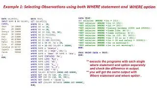 WHERE statement with Data Step and Proc Step : Base SAS Certification Question