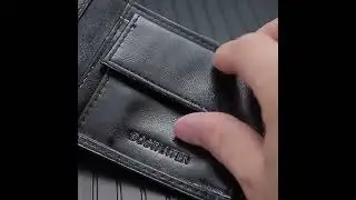 Bostanten Leather Wallet For Men Original Coin Purse Zipper