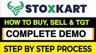 Stoxkart Trading app Demo | How to buy , Sell & Maintain Target in Stoxkart app | #stoxkart #appdemo