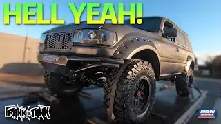 MASSIVE EXHAUST FITTED! - V8 Landcruiser PANEL VAN build [EP23]