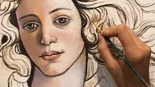 painting Botticelli's 'Birth of Venus'