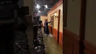 Titanic BTS: Flooded Hallway Escape Scene 🎬🚨 #TitanicBTS #FloodScene #BehindTheScenes #OnSetMagic