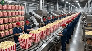 Inside the factory: The popcorn production process (The entire process)