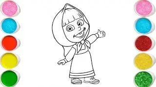 Masha Drawing, Painting and Coloring for Kids and Toddlers, Let's Draw Together 