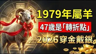 1979年屬羊人，別認命！2026年47歲是你人生的「轉折點」，抓住機會，後半生「穿金戴銀」！#1979年屬羊 #屬羊運勢 #生肖羊運勢 #招財 #屬羊 #生肖羊 #算命 #財運 #改運 #1979羊