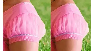 Blouse puff sleeve design / cutting and stitching puff baju design fugg bahi design 