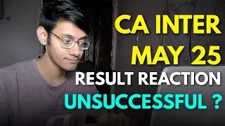 MY CA INTER MAY 25 RESULT REACTION 😮 | SUCCESSFUL OR UNSUCCESSFUL ? | ICAI RESULT | OM DAHELKAR