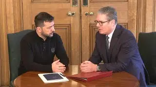 Ukraine's Zelensky meets with UK prime minister inside Downing Street in London | AFP