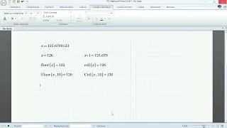 Funciones de truncado y redondeo en MATHCAD