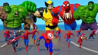 EVOLUTION VENOM, HULK SHARK VS SPIDERMAN & WOLVERINE: WHO IS THE KING OF SUPERHEROES? | FUNNY
