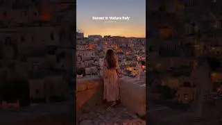 Sunset over the ancient city of Matera Italy is something else 🇮🇹 #italy #italia #matera #travel