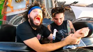 GETTING A TATTOO ON A ROLLER COASTER! (Yes, this is real)