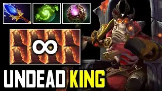 UNDEAD KING !! Scepter + Refresher Wraith King Unlimited Reincarnation by Bulldog | Dota 2