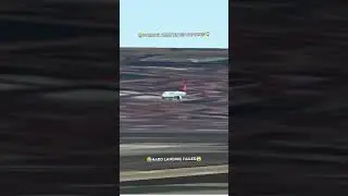 Turkish Airlines 737 HARD Landing FAIL at Istanbul 💥| Turkish Shorts | AeroGuardian#aviation #shorts