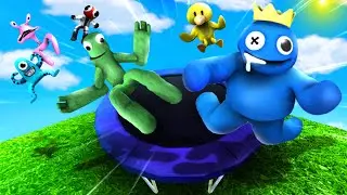 GMOD Trampoline Fails &bull; Rainbow Friends Impressive Ragdolls &bull; part 3 (Jumps, Ramps)