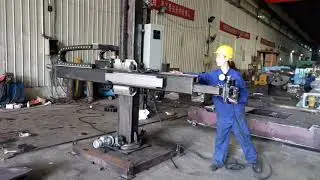 BCZQ 2X2m welding column and boom manipulator working test