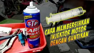 Cara MUDAH membersihkan INJEKTOR Motor dengan Suntikan - #anvilchannel #injectorcleaner