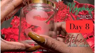 How to Etch a Dollar Tree Candleholder Using Armour Etch |CRICUT BEGINNER FRIENDLY!