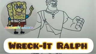 how to draw a Wreck-It Ralph .Drawing and Coloring . Drawings  for kids