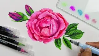 Как рисовать маркерами WATERCOLOR | Техники для НАЧИНАЮЩИХ