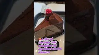A Slice of Chocolate cake to brighten my day #shorts #cakes #desserts