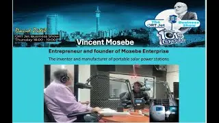 Portable Solar power station developer - Vincent Mosebe on the Ort Jet Business show episode 8
