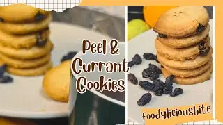 Peel and Black Currant Cookies | Currant and Nuts Cookies |Butter cookies by foodylicious bite