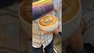 CLASSIC LATTE ART TULIP POUR❤️The secret to clean Tulip stacks#Basic Latte Art Pattern#tulip #art