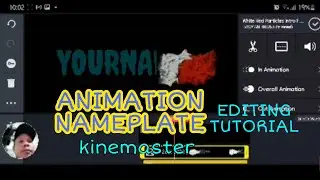 ANIMATION NAME PLATE EFFECTS EDITING TUTORIAL