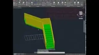 How to build a L Type Stairs with Autocad a few minutes   Architecture