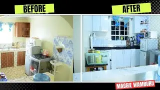 EXTREME KITCHEN MAKEOVER//CONTACT PAPER INSTALLATION//TRANSFORMATION ON A BUDGET.#kitchenmakeover