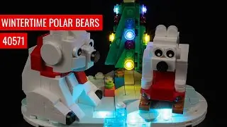 LED Light Kit for LEGO Wintertime Polar Bears 40571 Light Kit