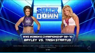 D2k22 Trish Stratus defends the womens title against Bayley