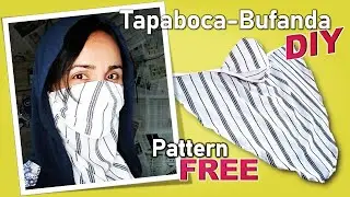 El Mejor Tapaboca Anatómico tipo Bufanda - Pañuelo // Scarf Mask // FREE PATTERN