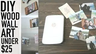 DIY WALL ART UNDER $25 | DIY OFFICE DECOR | FEATURING THE HP SPROCKET PLUS