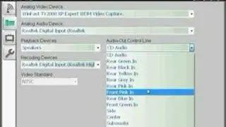 WinFast PVR2 menu