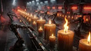 Inside the INSANE Process Candles are Mass Produced (Industrial Line)