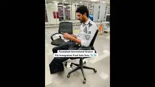 FIA immigration duty. Passport and visa checking
