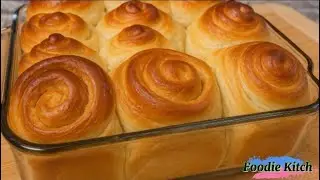 Soft & Fluffy Buttery Bread Roll Made with Yogurt! So Easy, So Delicious!