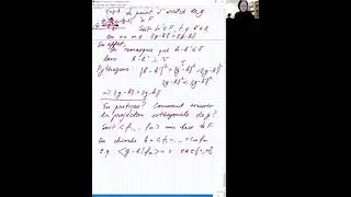 Algèbre IV - 2.5 - Projection orthogonale sur un sous-espace