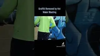 Graffiti Removal made Easy by Hot Water 💦 Blasting 😂🤣. No more Graffiti
