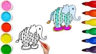 How To Draw cute Lirili Larila Drawing, Painting & Coloring For Kids and Toddlers_🌈🎨