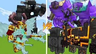 Buffed Maledictus And Nameless Guardian VS 5 Strong Netherite Bosses