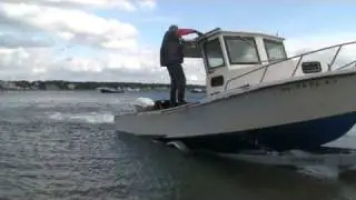Hauling out Lobster Boat Hoppy's Landing Fairhaven,MA