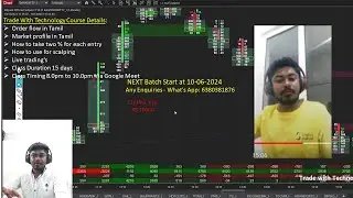Order flow & Market profile full trading details in tamil with next batch update.