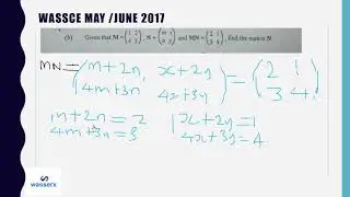 Matrices and determinants WASSCE, NECO & JAMB