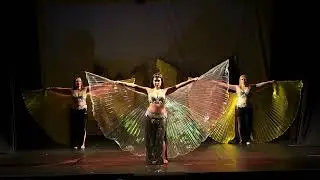 Espetáculo Fronteiras em Movimento - Realização Lotus Núcleo de Dança do Ventre - Veu Wings 