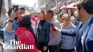 Man appears to grope Claudia Sheinbaum in Mexico City street