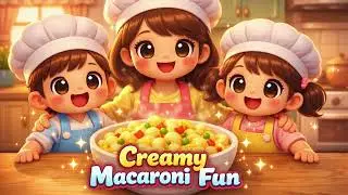 Little Chefs Make Creamy Macaroni | Fun Family Cooking Surprise