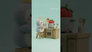 When a Penguin Tries to Cook Jam 😂🔥 #kidsanimation #cute #funny #cartoonforkids #animation